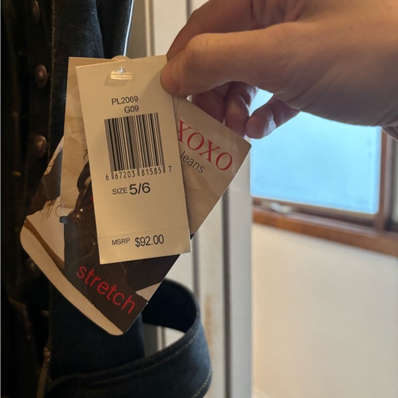 NWT XOXO Y2K Vintage Denim Jumpsuit Size 5/6 Runs Small - Picture 5 of 6